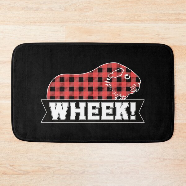 Item preview, Red Buffalo Plaid Guinea Pig Wheek designed and sold by Tanya Mihe.