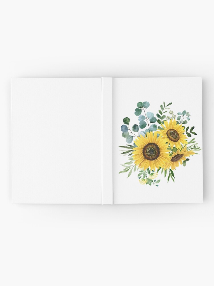 Alternate view of Sunflower and Eucalyptus Hardcover Journal