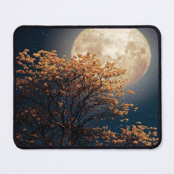 Item preview, Yellow Leaf Tree Under The Moon designed and sold by JTS STORE.
