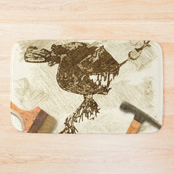 Item preview, Deep Sea Anglerfish Fossil in Limestone designed and sold by backinajpg.