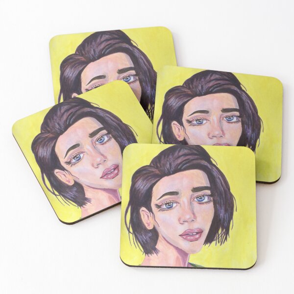 Item preview, Portrait of Girl in Green designed and sold by AnnieHines.