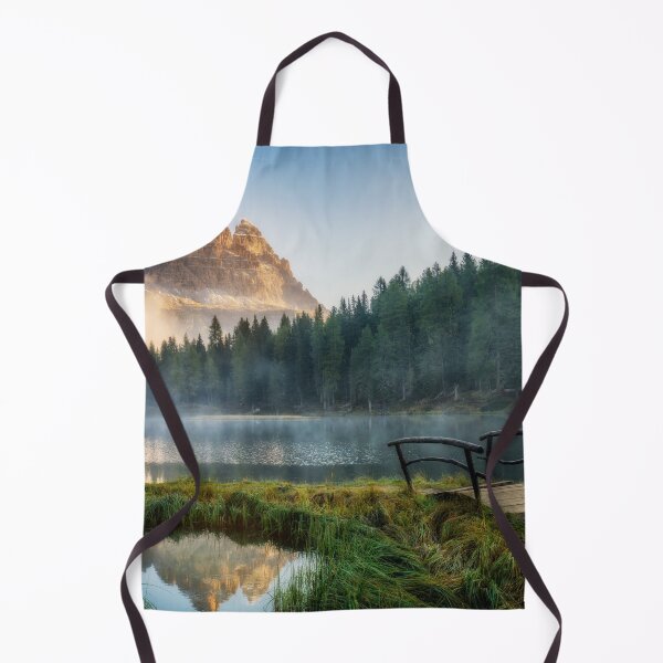 Item preview, Lake With Mist Mountain Landcsape designed and sold by JTS STORE.
