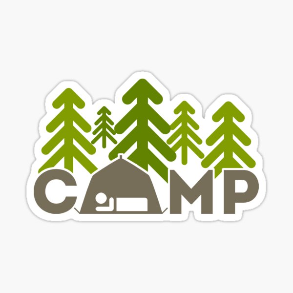 "CAMP" Sticker by SportsTShirts Redbubble