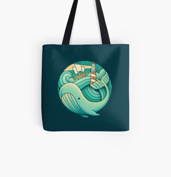 Into the Ocean All Over Print Tote Bag