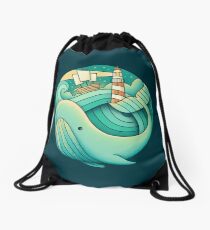 Into the Ocean Drawstring Bag