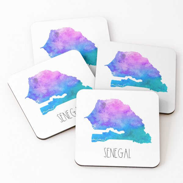 Item preview, Senegal Watercolor Map - Senegalese designed and sold by MountainD.