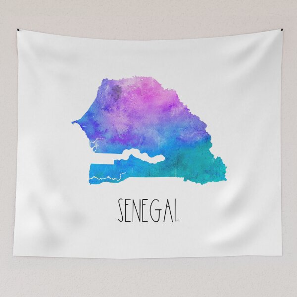 Item preview, Senegal Watercolor Map - Senegalese designed and sold by MountainD.