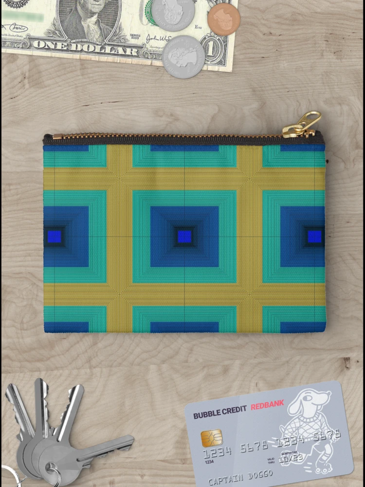 Thumbnail 3 of 4, Zipper Pouch, Geometric Patterns Square Shape 4 designed and sold by ClassyPatterns.
