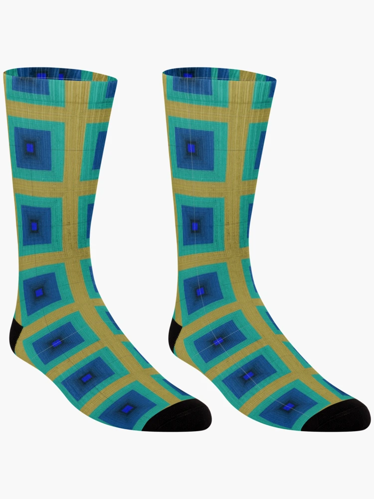 Thumbnail 3 of 5, Socks, Geometric Patterns Square Shape 4 designed and sold by ClassyPatterns.