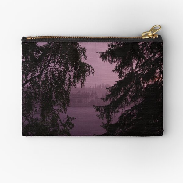 Finnish Lake at Night (Purple Haze) Zipper Pouch