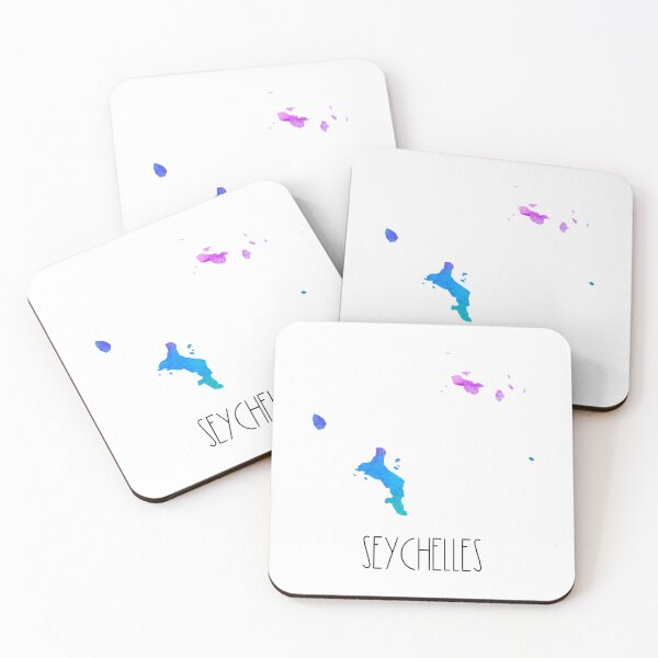 Item preview, Seychelles Watercolor Map - Seychellois designed and sold by MountainD.