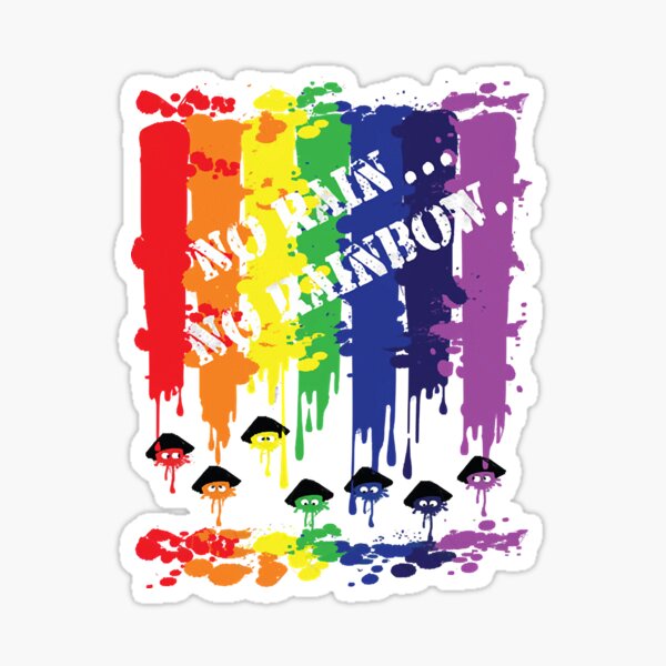 "NO RAIN NO RAINBOW " Sticker for Sale by lnguyen1647 Redbubble