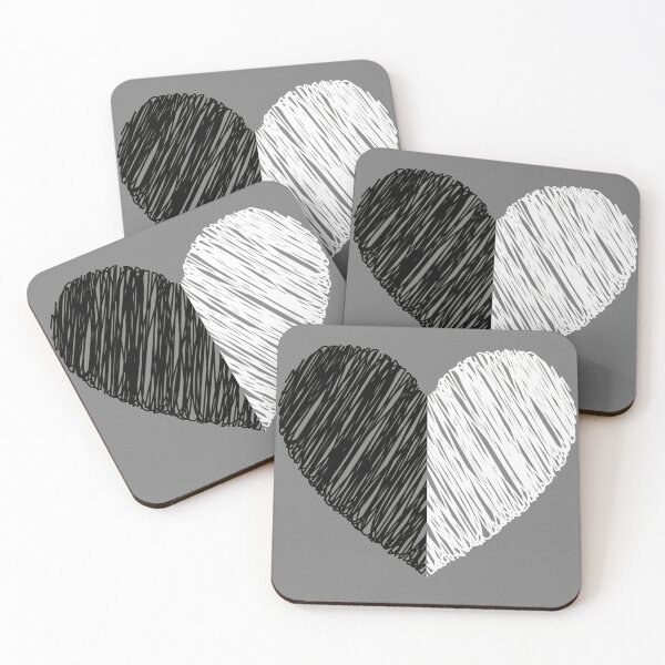 Item preview, Black & White Scribbled heart Vector - Heart designed and sold by SheetalMourya.