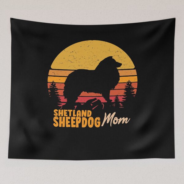 Item preview, Shetland Sheep Dog Mom Vintage Retro designed and sold by rafaeltto.