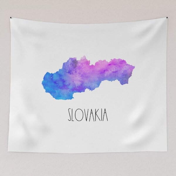 Item preview, Slovakia Watercolor Map - Slovak designed and sold by MountainD.