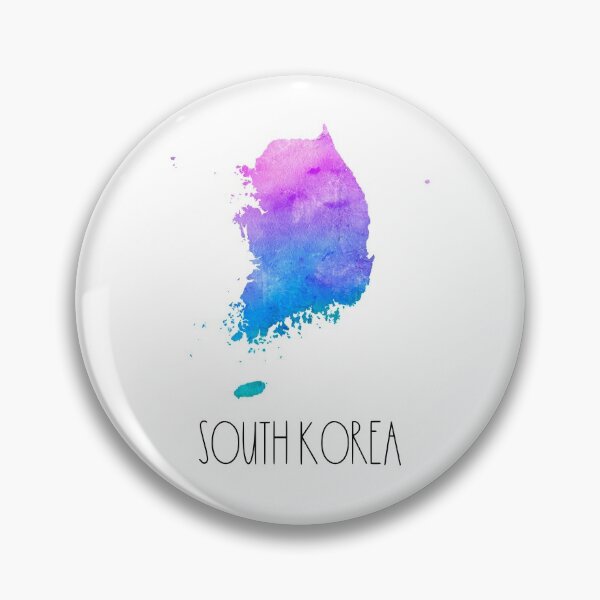 Item preview, South Korea Watercolor Map - South Korean designed and sold by MountainD.