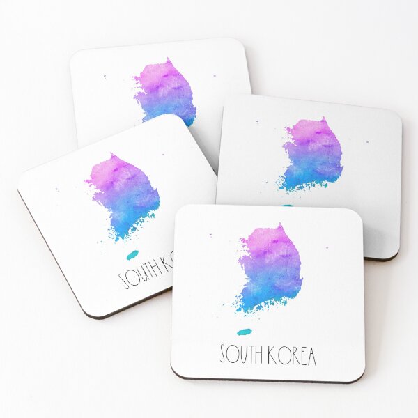 Item preview, South Korea Watercolor Map - South Korean designed and sold by MountainD.