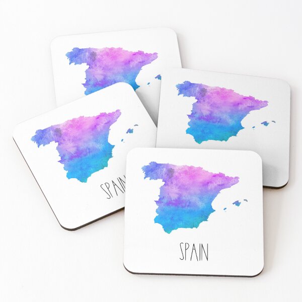 Item preview, Spain Watercolor Map - Spanish designed and sold by MountainD.