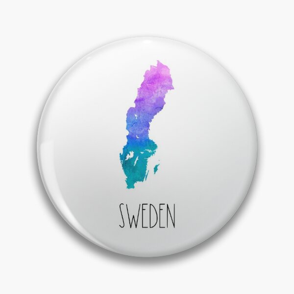 Item preview, Sweden Watercolor Map - Swedish designed and sold by MountainD.