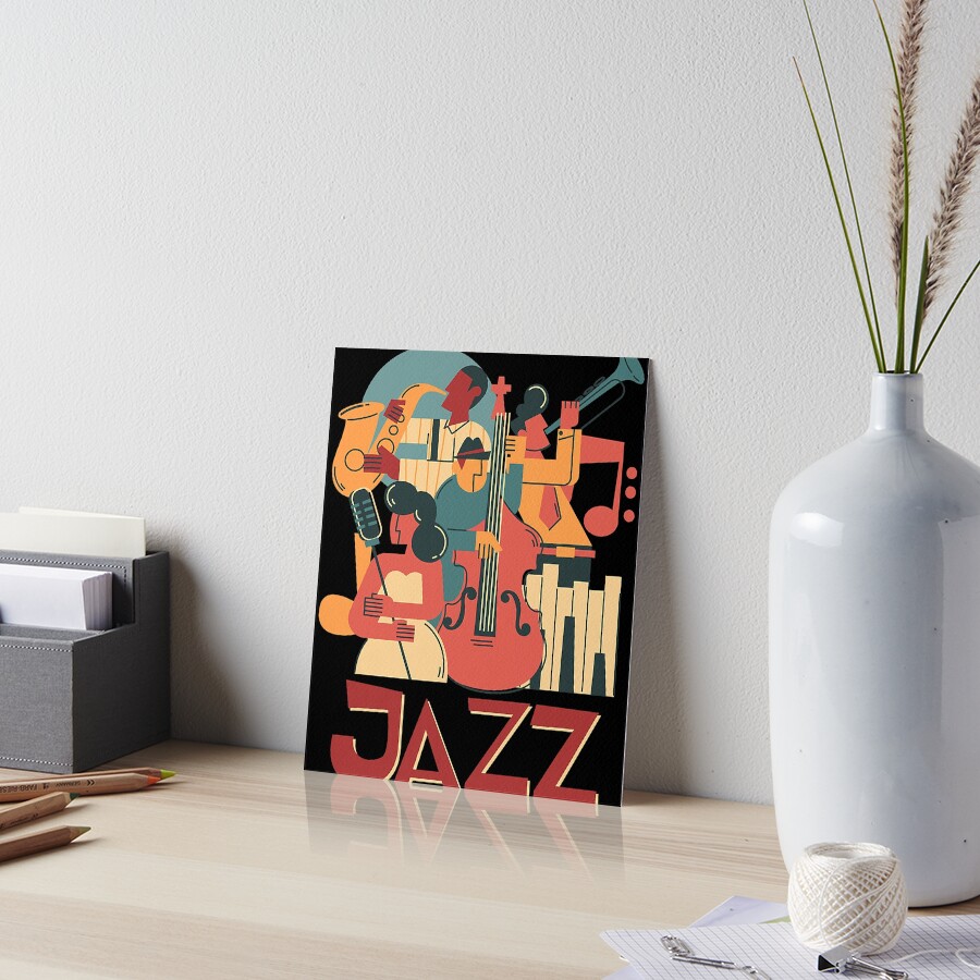 Jazz Musicians Orchestra Playing On Stage Smooth Jazz 