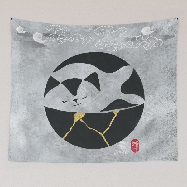 Item preview, Zen Cat Kintsugi  designed and sold by bittergodart.