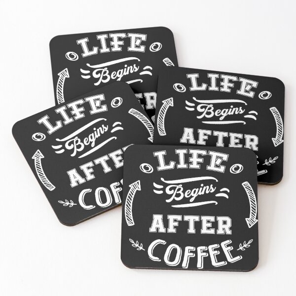 Item preview, Life Begins After Coffee Funny Coffee Quote designed and sold by TH3--DESIGNER.