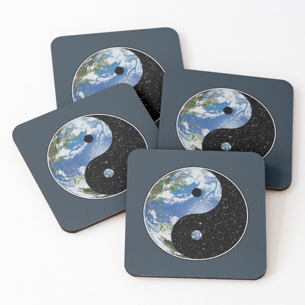 Item preview, Earth and Space Yin Yang Symbol designed and sold by Umkaiama.