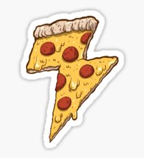 Thunder Cheesy Pizza Sticker