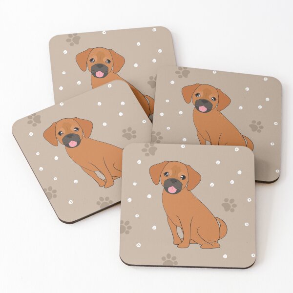 Item preview, Cute Red Puggle Dog designed and sold by Lulupainting.