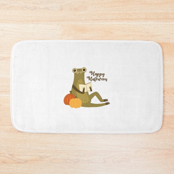 Item preview, Autumn frog reading a book Happy Halloween  designed and sold by mikhaleeevich.