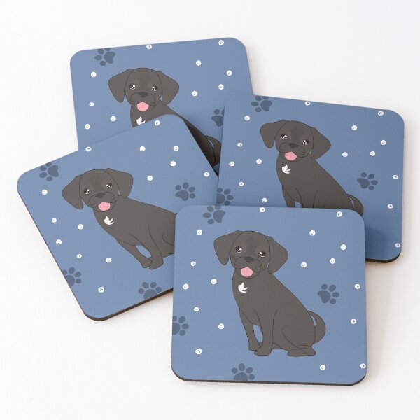 Item preview, Cute Black Puggle Dog designed and sold by Lulupainting.