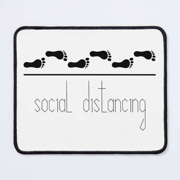 Item preview, Six feet social distancing poster designed and sold by SooperYela.