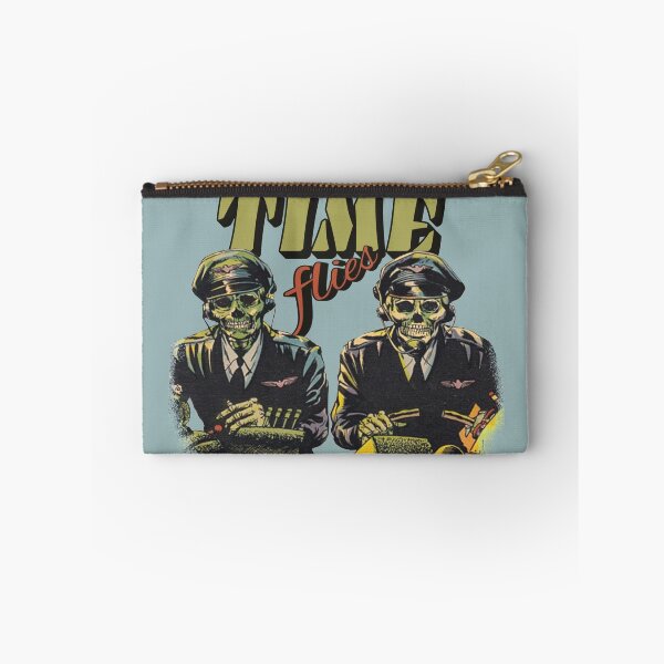 Item preview, Time Flies Skeleton Pilot Crew On Plane Sarcastic Funny Slogan And Design designed and sold by TrulyEpoque.