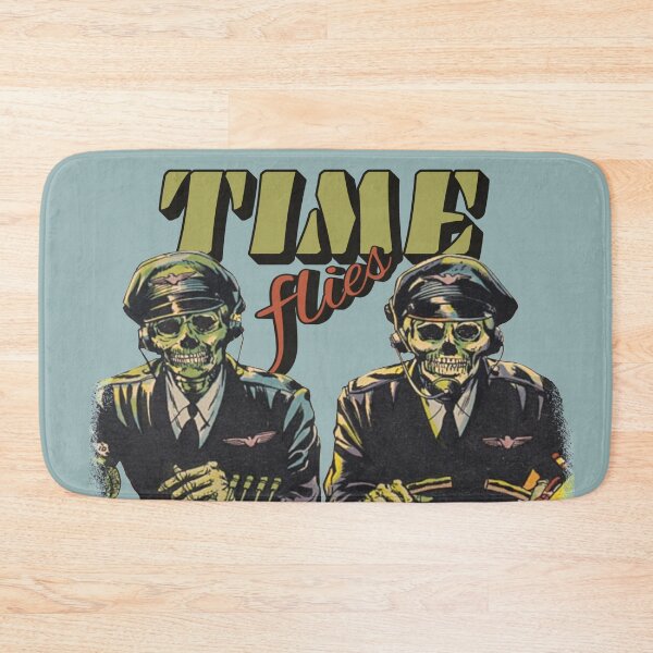 Item preview, Time Flies Skeleton Pilot Crew On Plane Sarcastic Funny Slogan And Design designed and sold by TrulyEpoque.