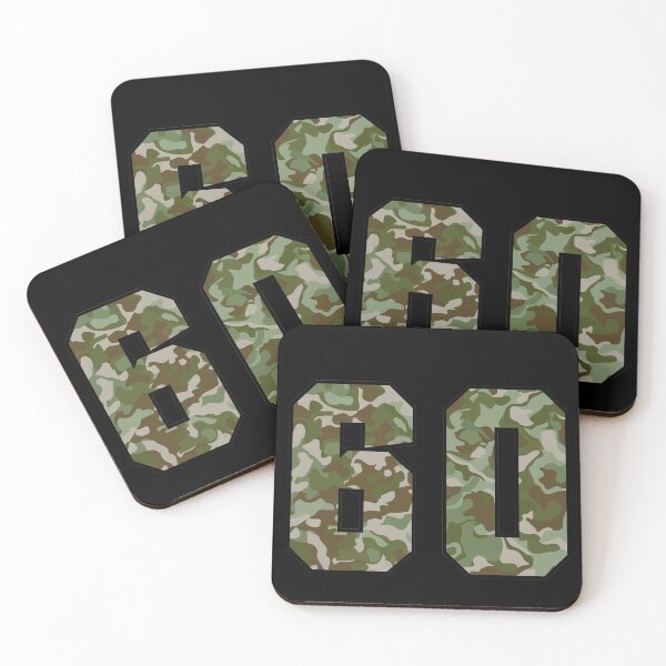 Item preview, Army Camo Number Sixty Veteran Lucky Number 60 designed and sold by Urosek.