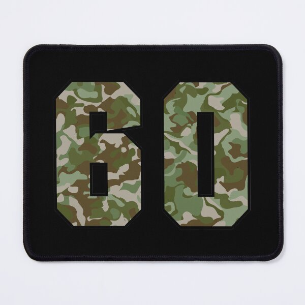 Item preview, Army Camo Number Sixty Veteran Lucky Number 60 designed and sold by Urosek.