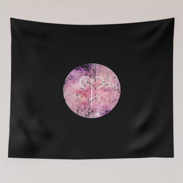 Item preview, Aries Watercolor Zodiac distressed Horoscope Star Sign Gift designed and sold by Hyper-Field.