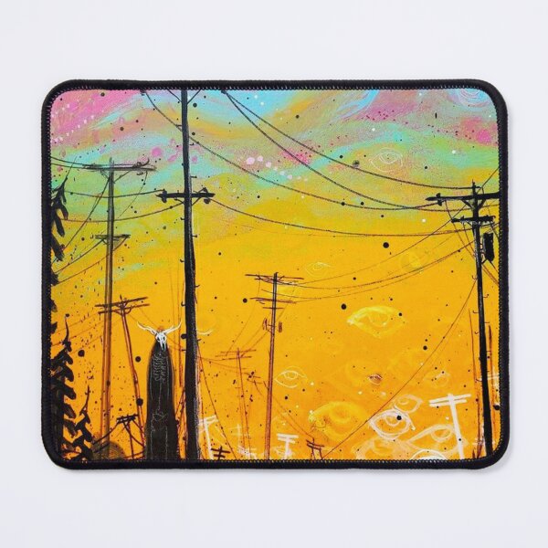 Item preview, Sunset Powerline Wendigo Eyes Trees designed and sold by Hnd-drwn.