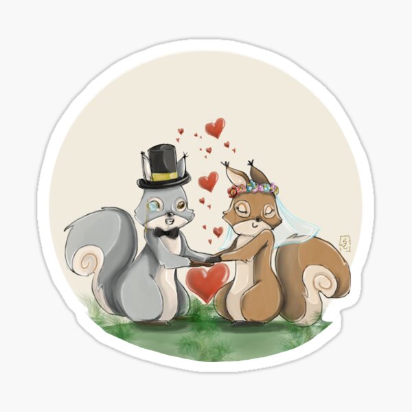 Wedding day. Sticker