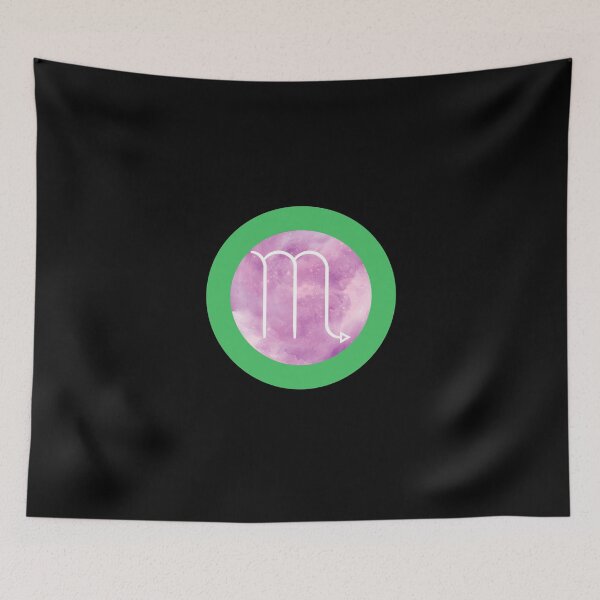 Item preview, Scorpio Watercolor Zodiac green Horoscope Star Sign Gift designed and sold by Hyper-Field.