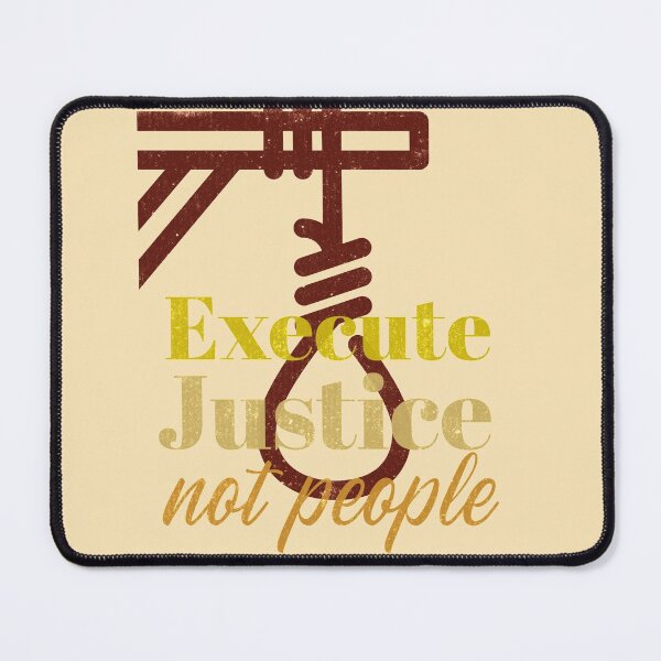 Item preview, Execute Justice Not People. Death Penalty Protest designed and sold by Rebel-Design.
