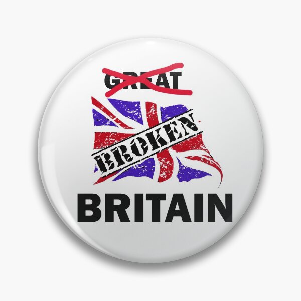 Artikelvorschau, Lustiges Broken Britain mit Union Jack Flag gestempelt Broken entworfen und verkauft von Solotree.