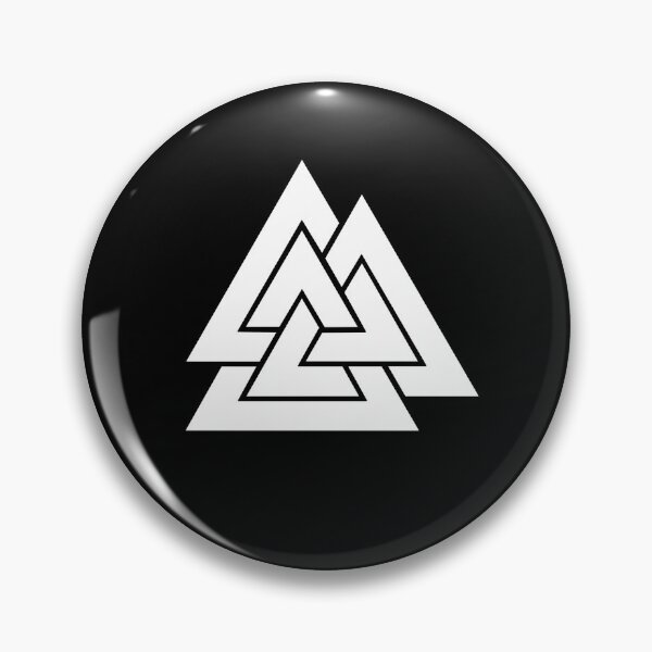 Item preview, White Viking Valknut designed and sold by hereticbassist.
