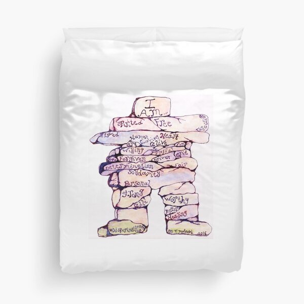 I am Inukshuk Duvet Cover
