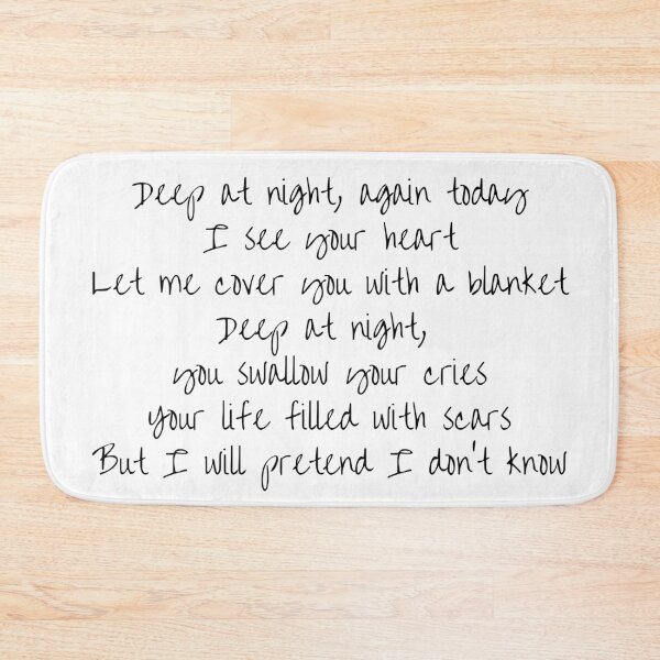 Item preview, B.I. Midnight Blue Handwritten Lyrics Chorus (English) designed and sold by Aooms123.