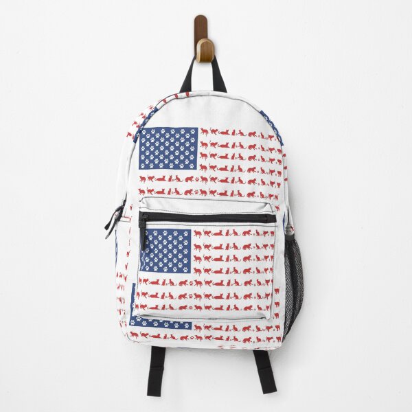 Item preview, Cat Patterned American Flag designed and sold by Catspeople.