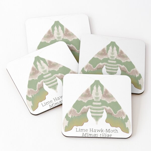 Item preview, Lime Hawk-moth designed and sold by WyrdandWoven.