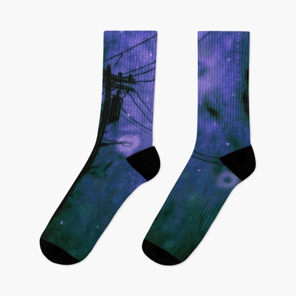 Item preview, Purple Night Wendigo Powerline Streetlight Moon  designed and sold by Hnd-drwn.