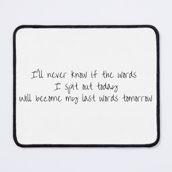 Item preview, B.I. Midnight Blue Handwritten Lyrics Verse 2 (English) designed and sold by Aooms123.