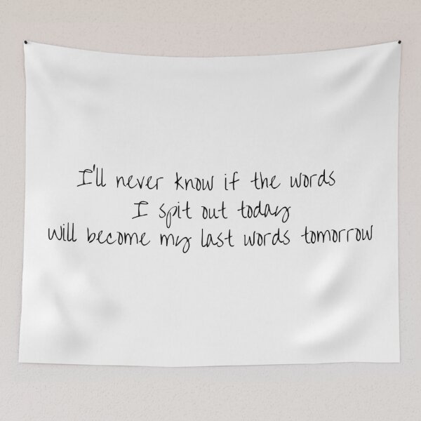 Item preview, B.I. Midnight Blue Handwritten Lyrics Verse 2 (English) designed and sold by Aooms123.
